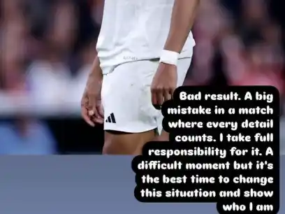 La autocrítica de Mbappé tras su fallo en el penal que definió un partido clave.