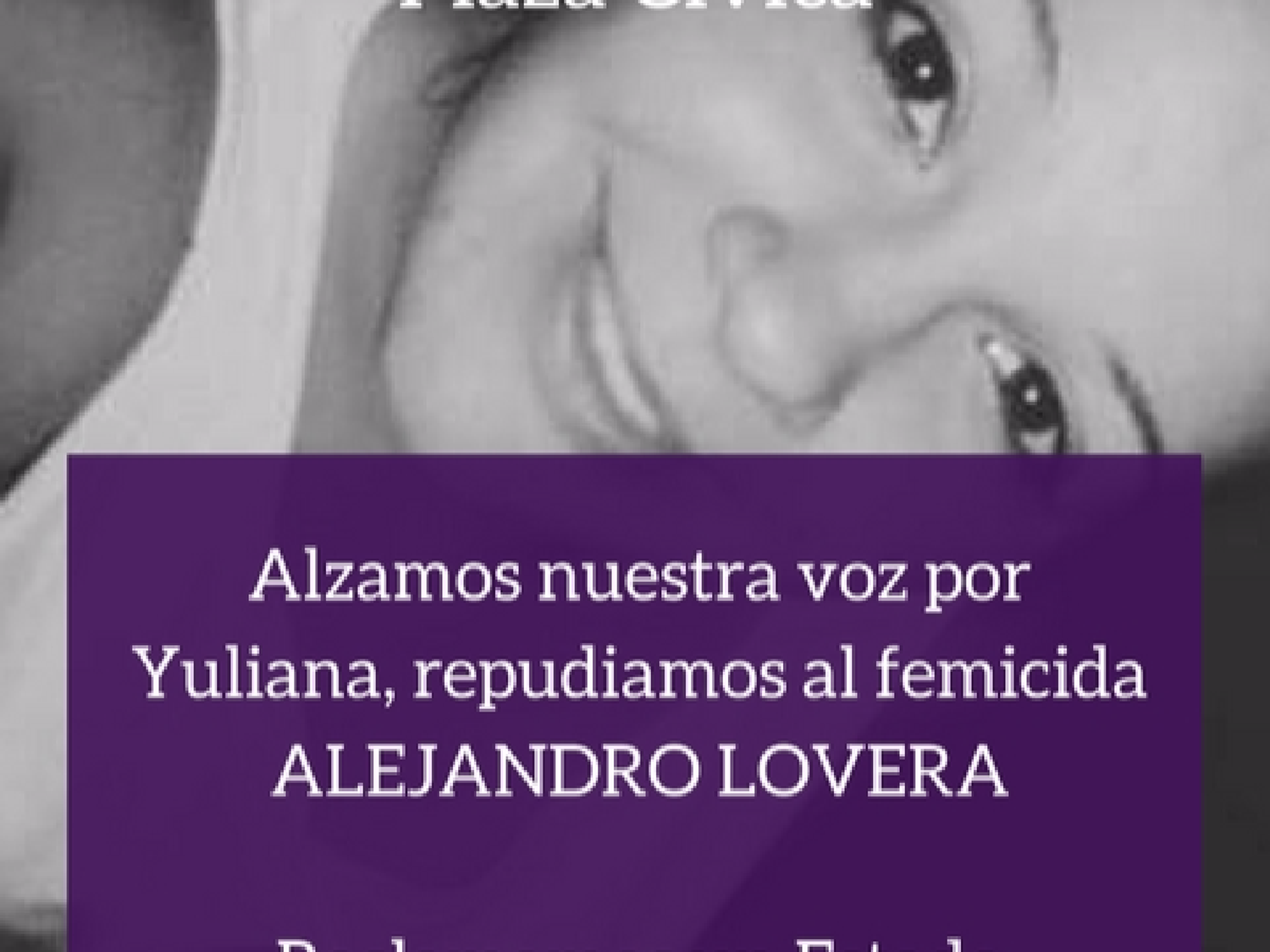 Convocan a concentración por la muerte de Yuliana Chevalier