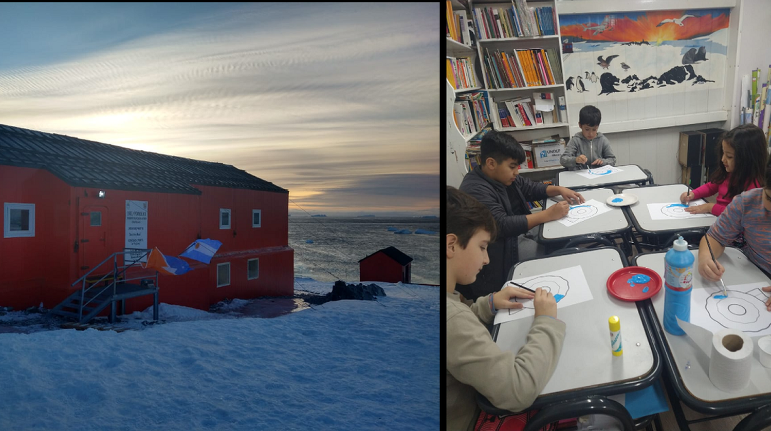 Alumnos de la única escuela de la Antártida hablarán con astronautas de la Estación Espacial