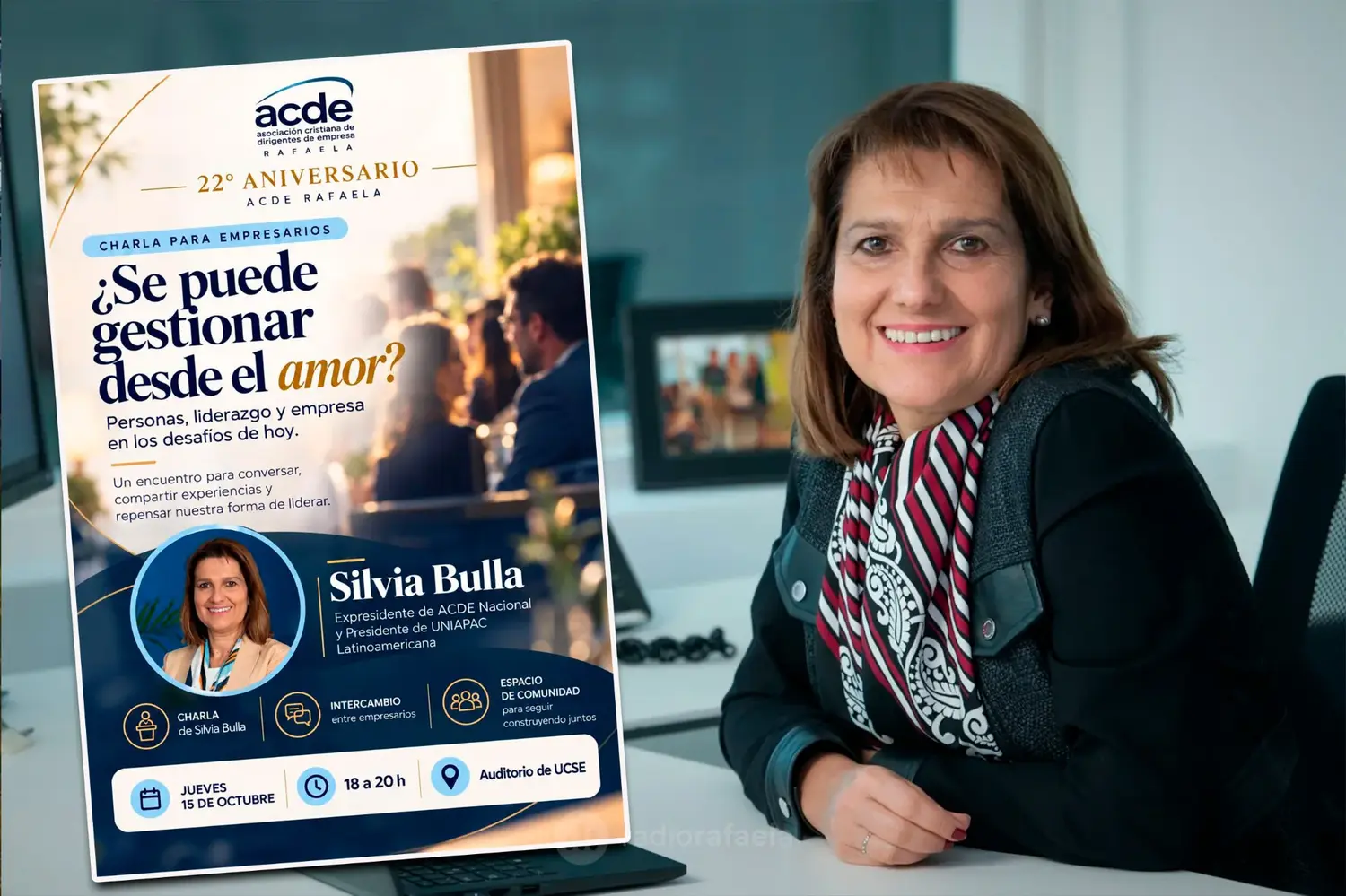 ACDE Rafaela celebra su 22° aniversario con una charla sobre liderazgo empresarial