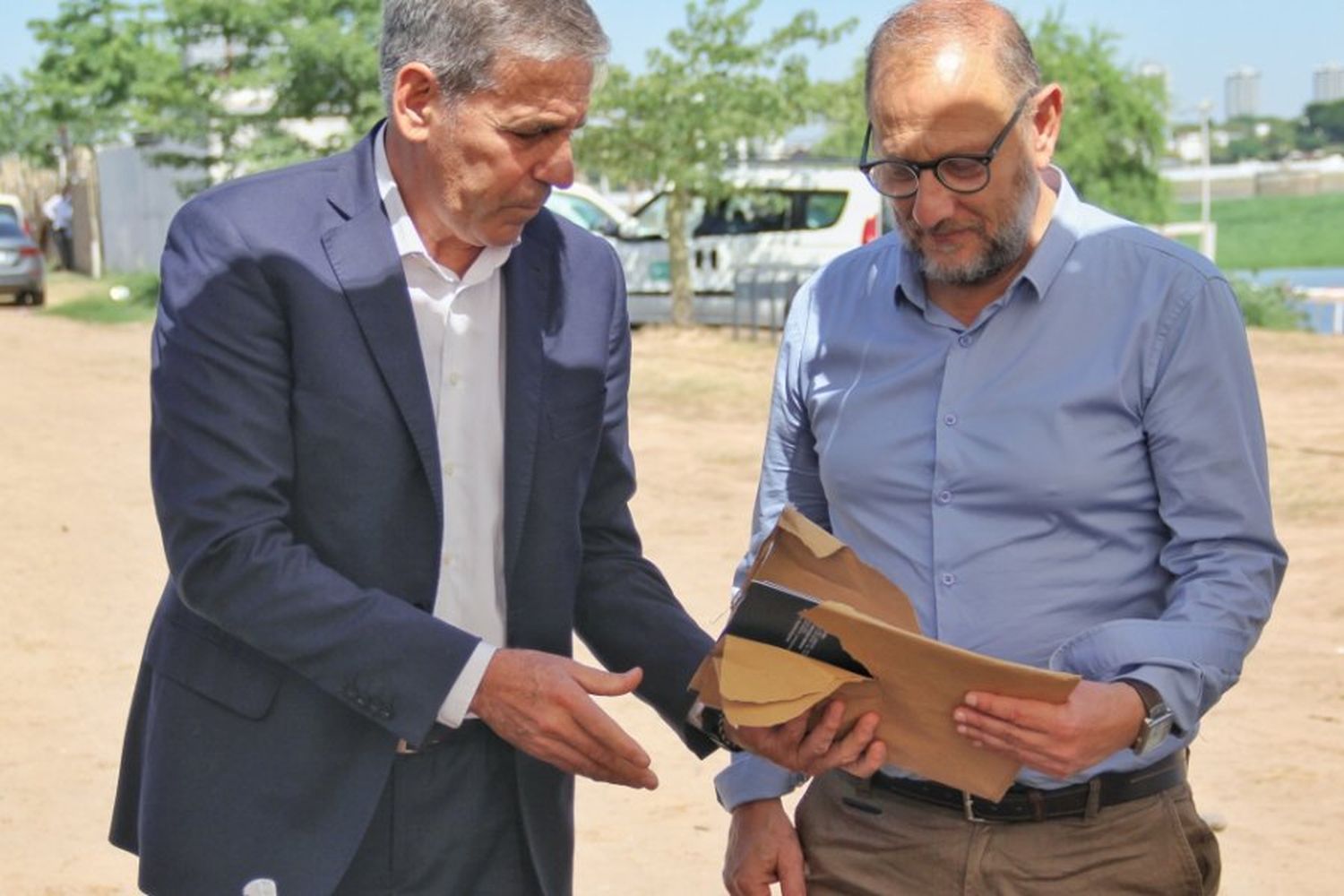 Santa Fe: Corach participó de la licitación para las obras de remodelación del "Paseo de la laguna - Costanera Néstor Kirchner"