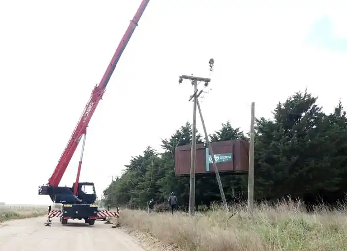 Montan un puesto de control  en el acceso a Arenas Verdes