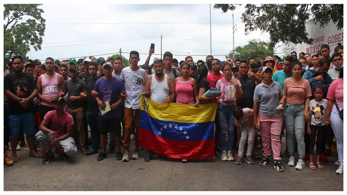«SOLO QUEREMOS AYUDA»: migrante venezolana que se unió a una caravana en México