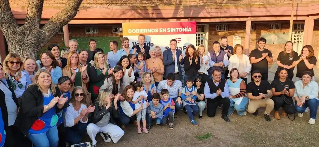 El día que se anunció en Venado Tuerto el programa 1.000 aulas.