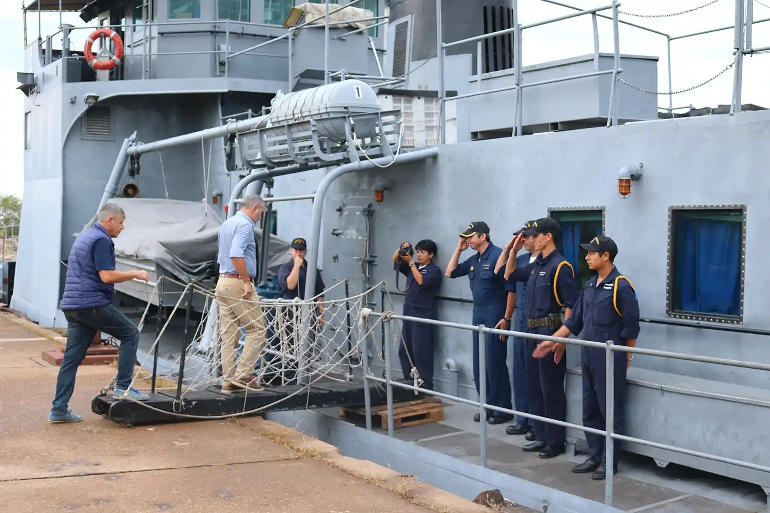 Finalizaron las tareas de balizamiento del río Uruguay
