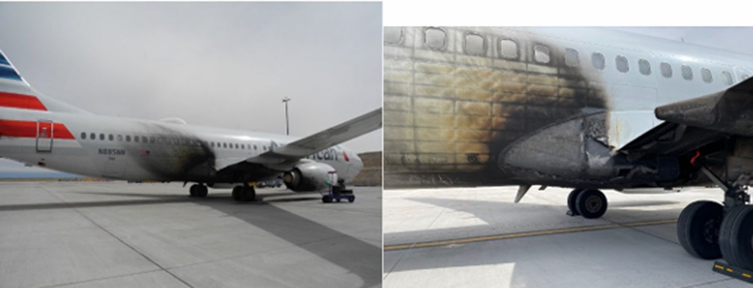 Informe preliminar: fuga de combustible y piezas mal instaladas en el Boeing 737 de American que se incendió en Denver