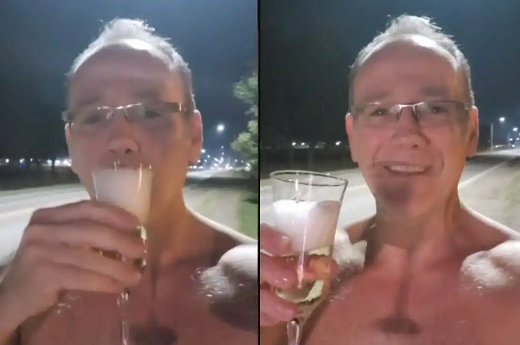 El festejo de un santafesino