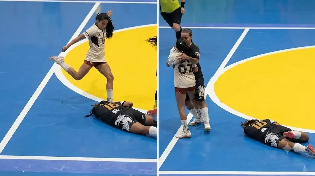 La jugadora Lara do Nascimento Costa fue suspendida por cinco años tras agredir a dos rivales en pleno partido.