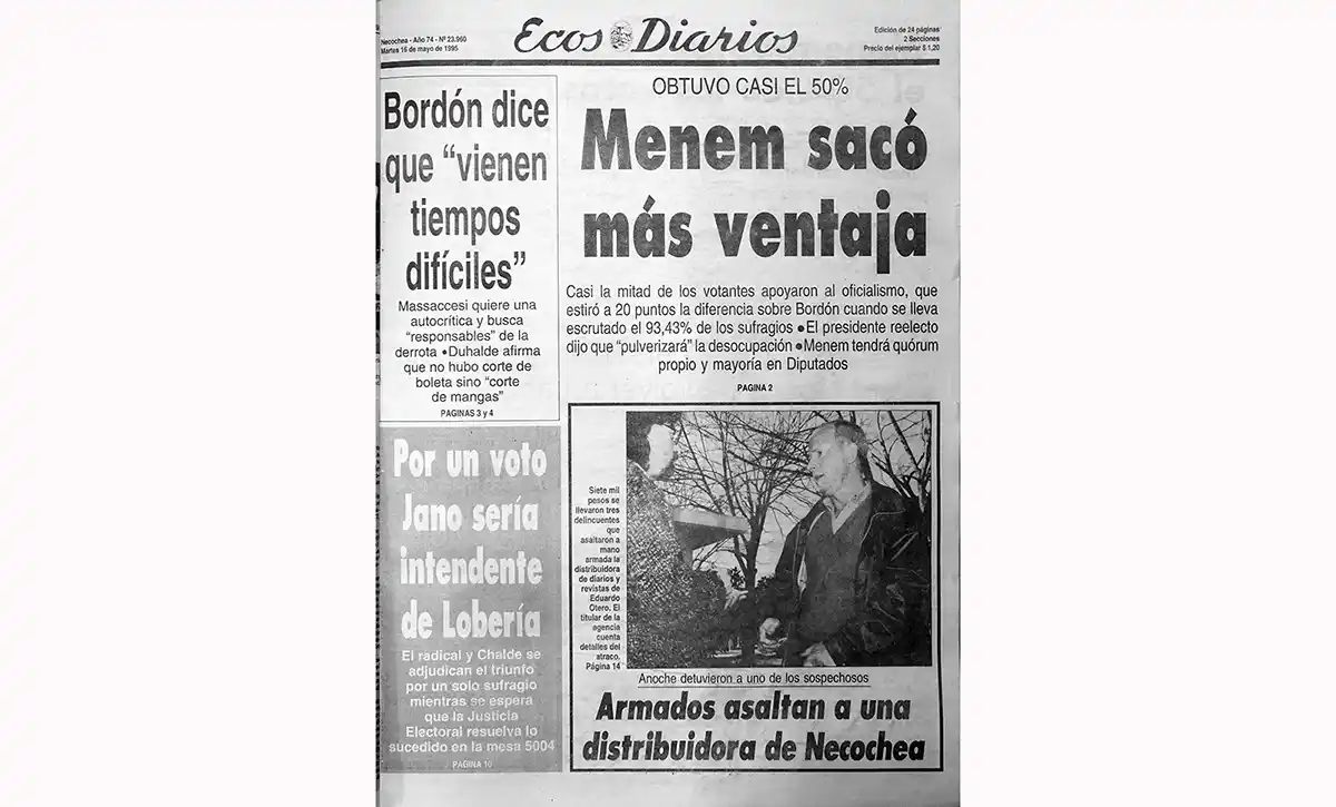 Martes 16 de mayo de 1995
