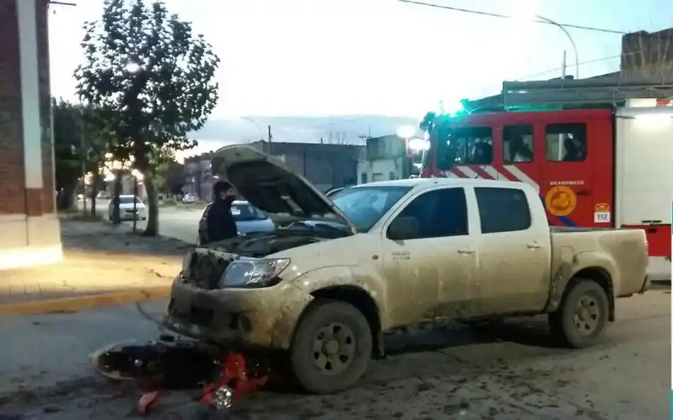 Un motociclista sufrió fracturas en accidente de  tránsito en San Cayetano