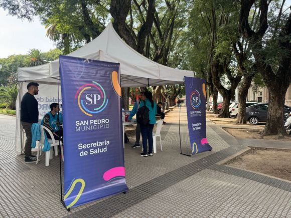Campaña antigripal: buena concurrencia en los operativos en plazas