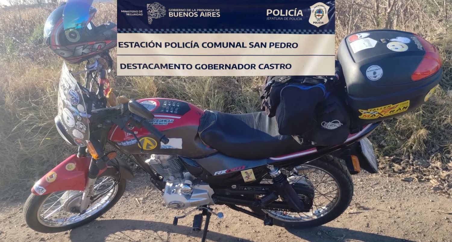 Moto secuestrada