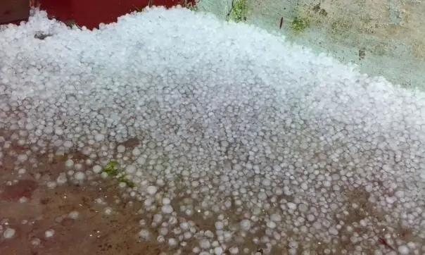 Alerta meteorológico: Impactante granizada en Tandil