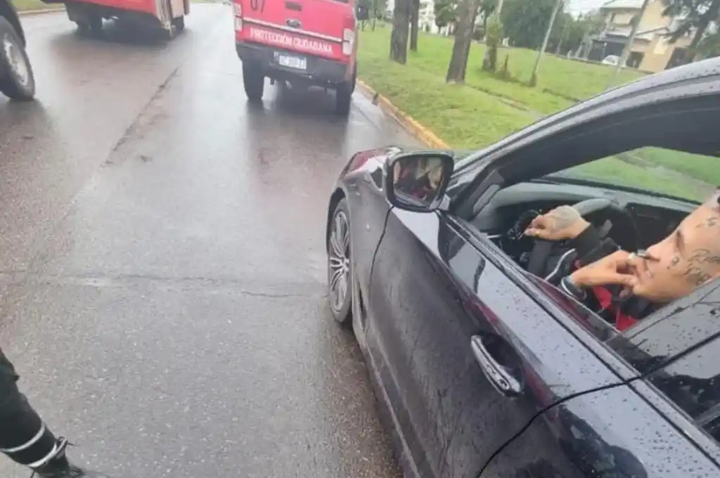 l-gante conducía sin licencia