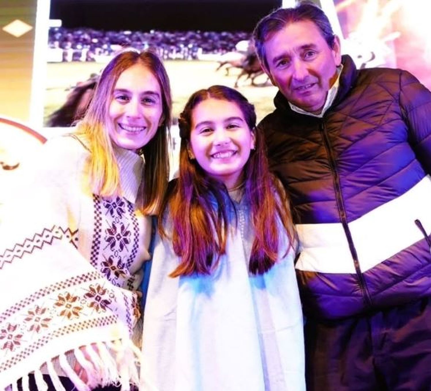 Luz Ocampo junto María Denaday y Gabriel Irusta.