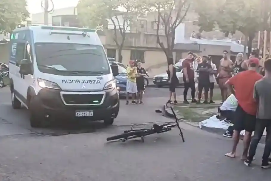 El ciclista fue baleado en la zona oeste de la ciudad de Rosario.