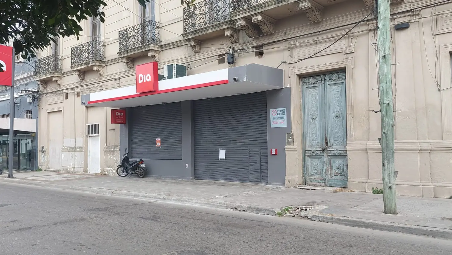 Derrumbe de mampostería: el supermercado sigue cerrado