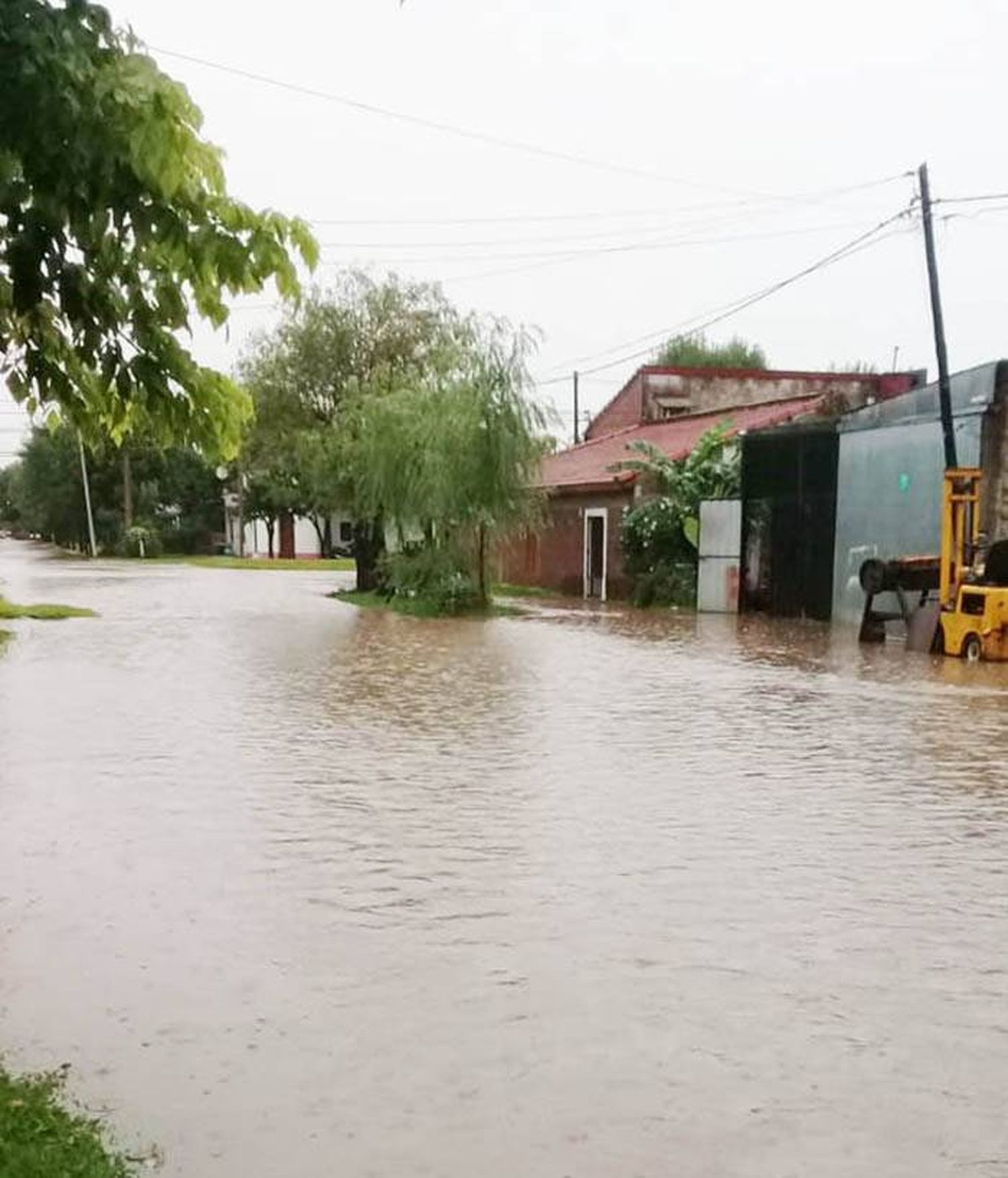 En Villaguay  llovió 100 milímetros  en 40 minutos