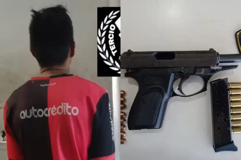 Dos detenidos por distintas situaciones con armas de fuego en Rosario