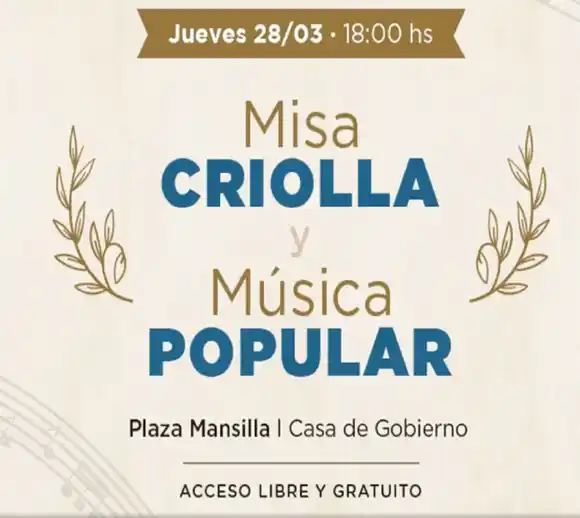 Se prepara el concierto “Misa Criolla  y Música Popular” 