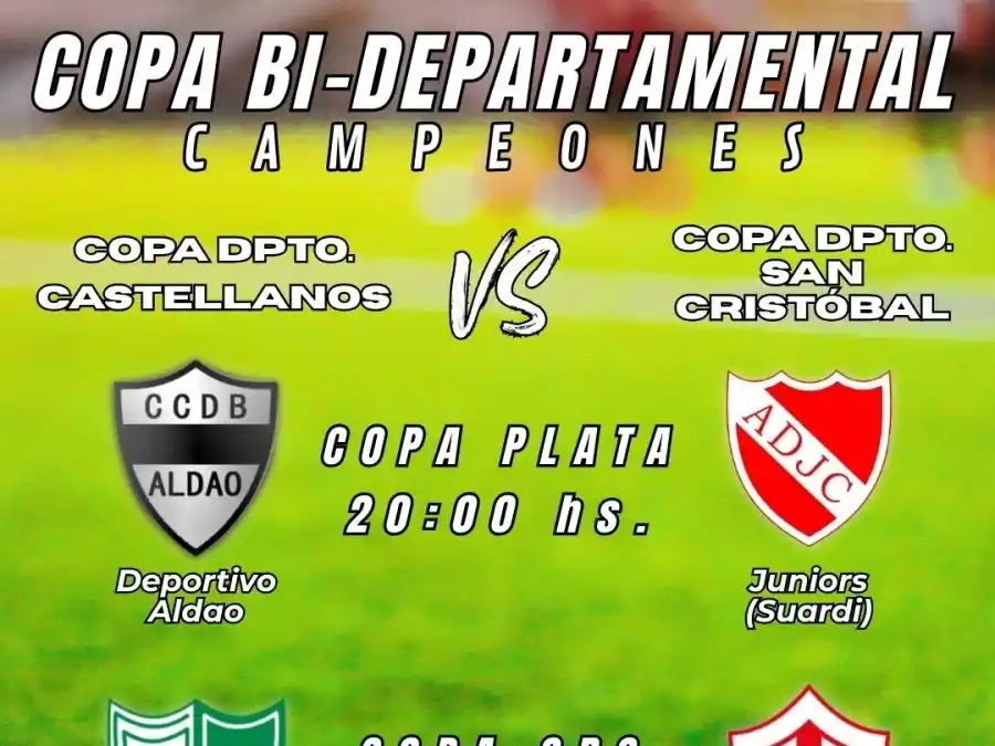 Desde las 20 en la cancha del Dep.Aldao, se juega la Copa Bi Departamental 2025.Foto:LRF