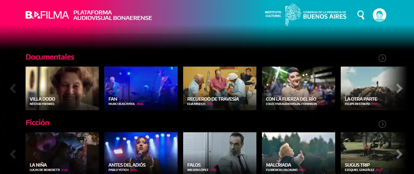 La plataforma ofrece documentales, series, películas y cortos de directores bonaerenses