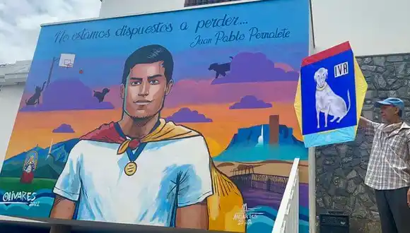 «No estamos dispuestos peder»: develan mural en honor a Juan Pablo Pernalete