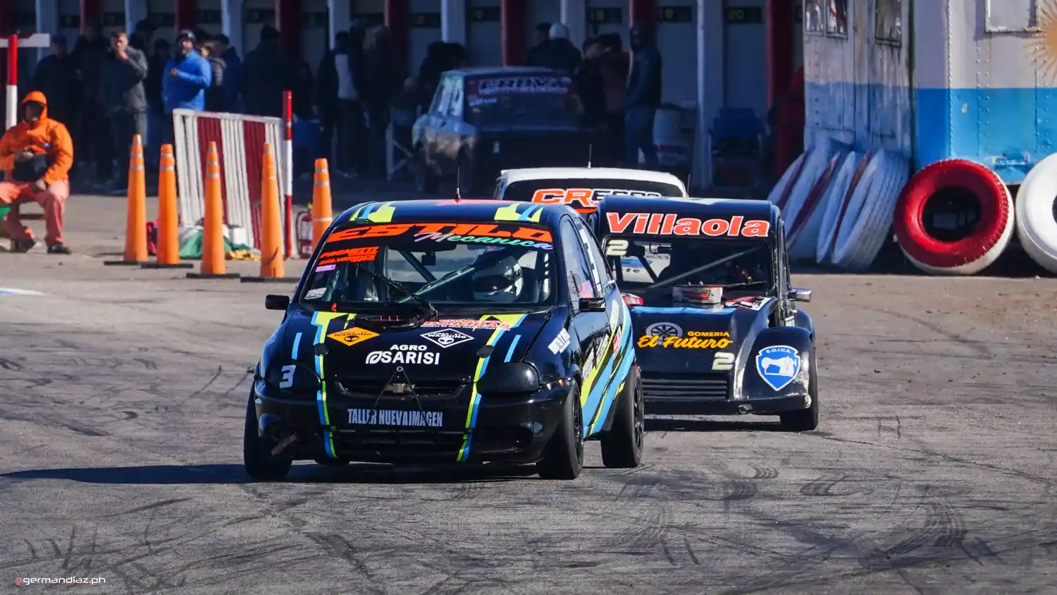 Brian Hernandez junto a Santiago Lantella ganaron la carrera especial de la Promocional del Atlántico. (Foto: Germán Díaz)
