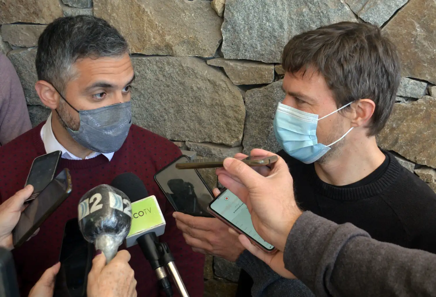 Cristiian Girard, presidente de ARBA, y Augusto Costa, ministro de Producción