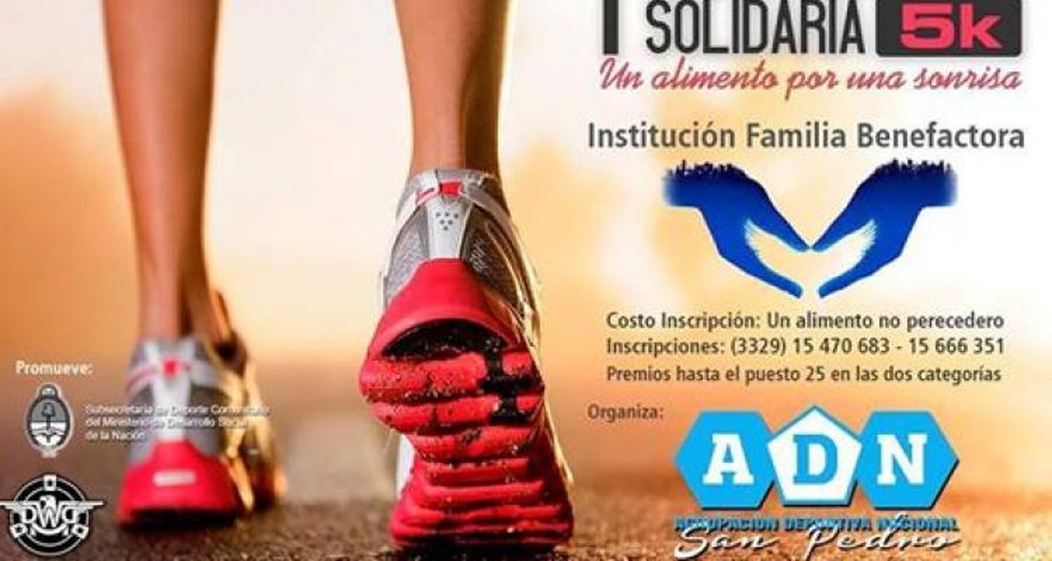 Maratón a beneficio del Merendero Benefactora