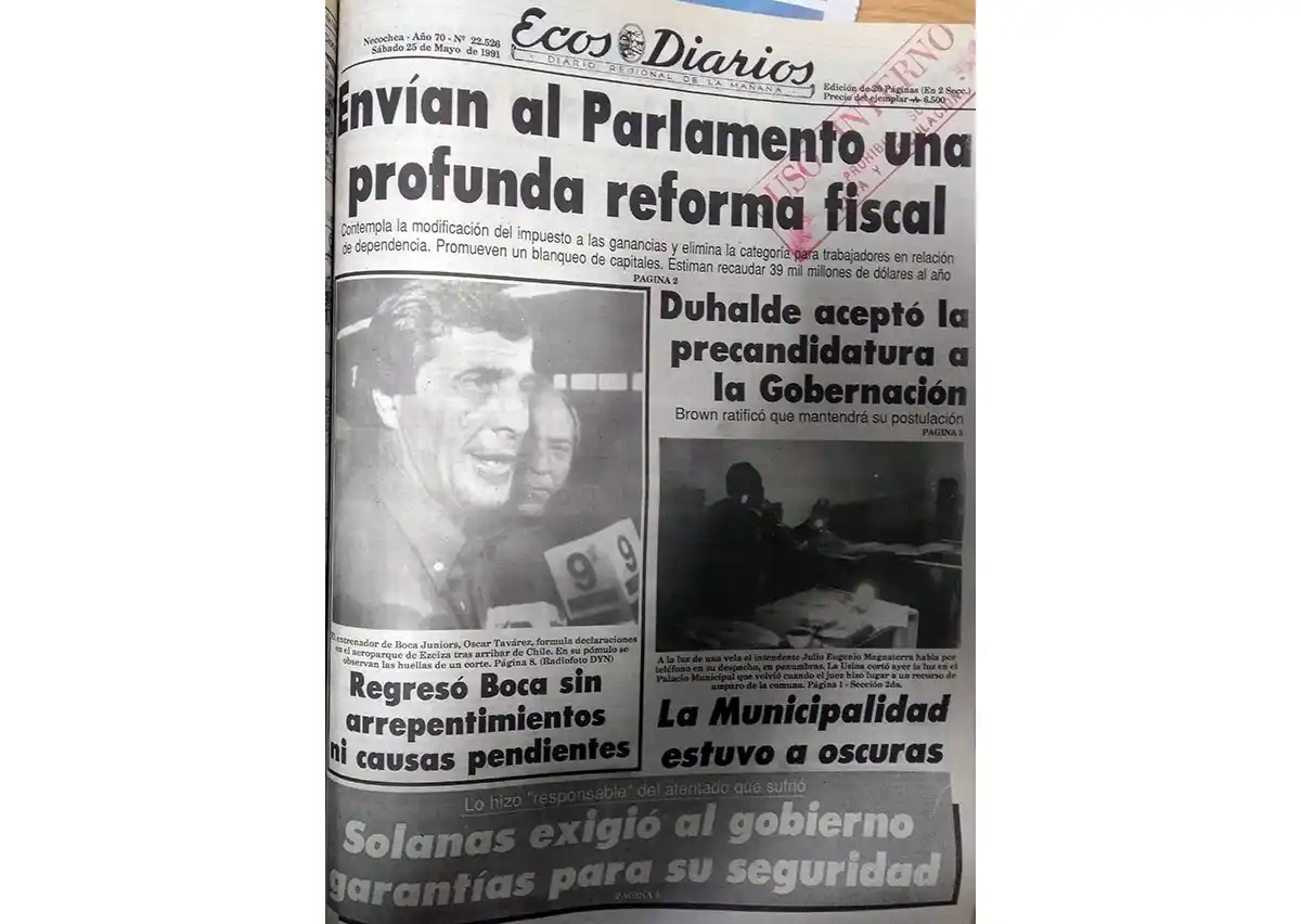 Sábado 25 de mayo de 1991