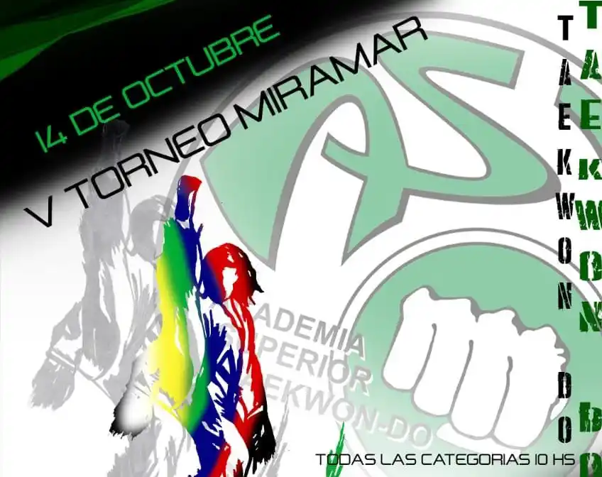 Se acerca el Torneo “Miramar” de Taekwondo