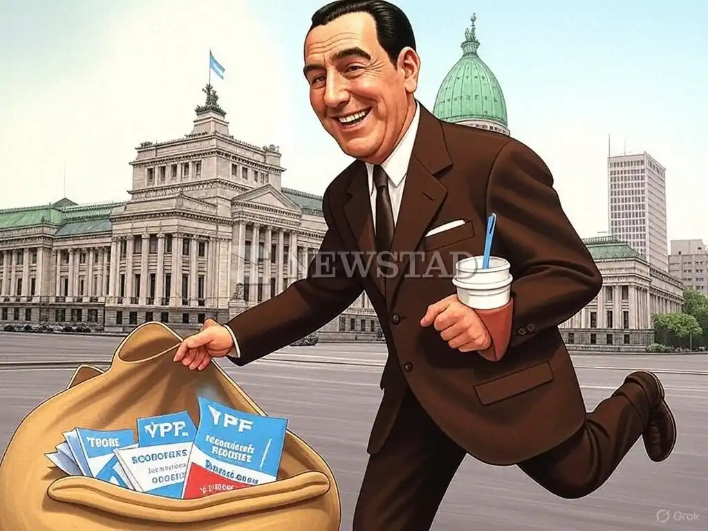 El estado ladrón, en la mirada de Diego Recalde, por Grok.