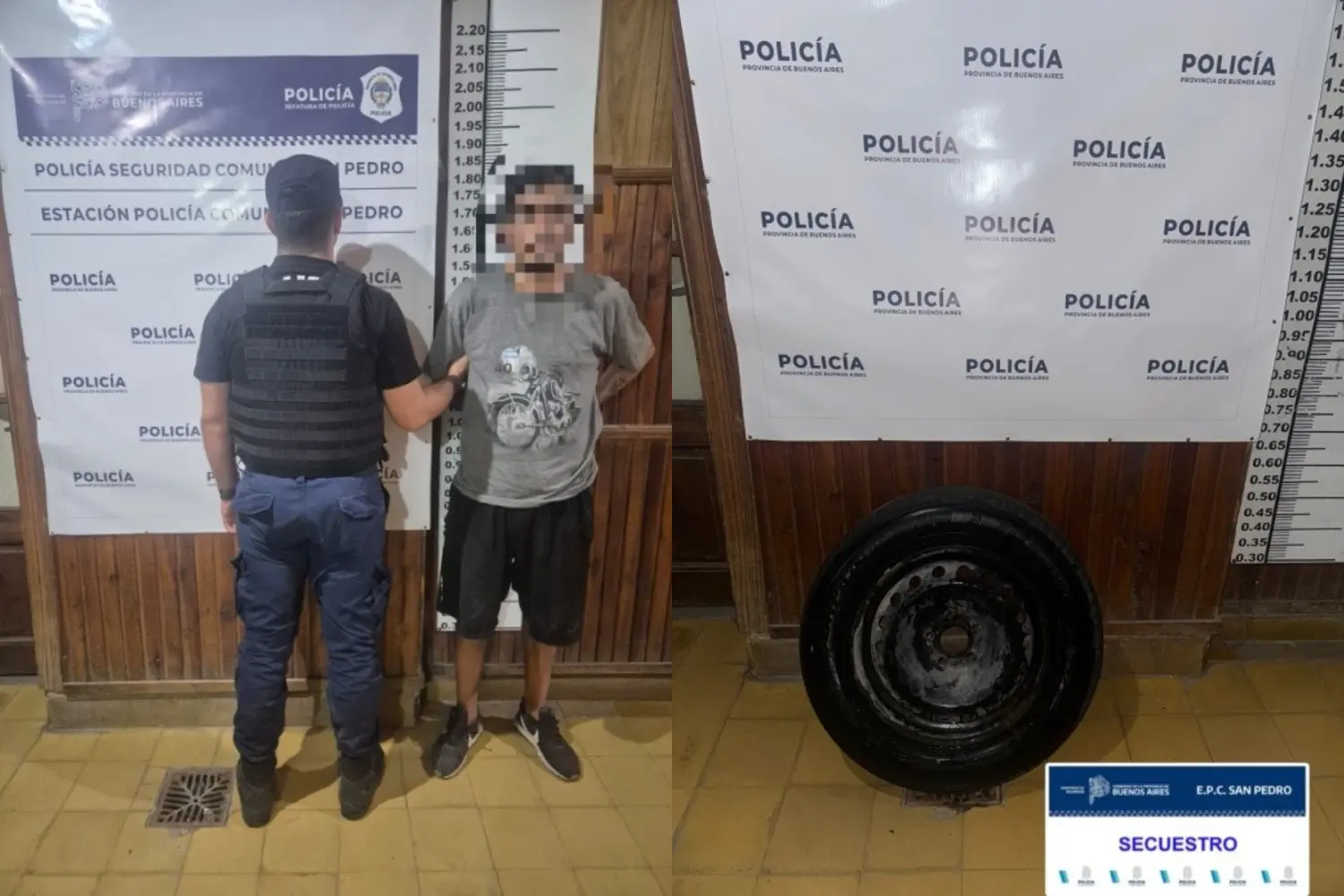 El aprehendido fue puesto a disposición de la Justicia.