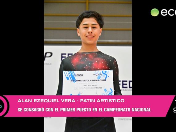El tandilense que se consagró primero en el campeonato nacional de Patín Artístico