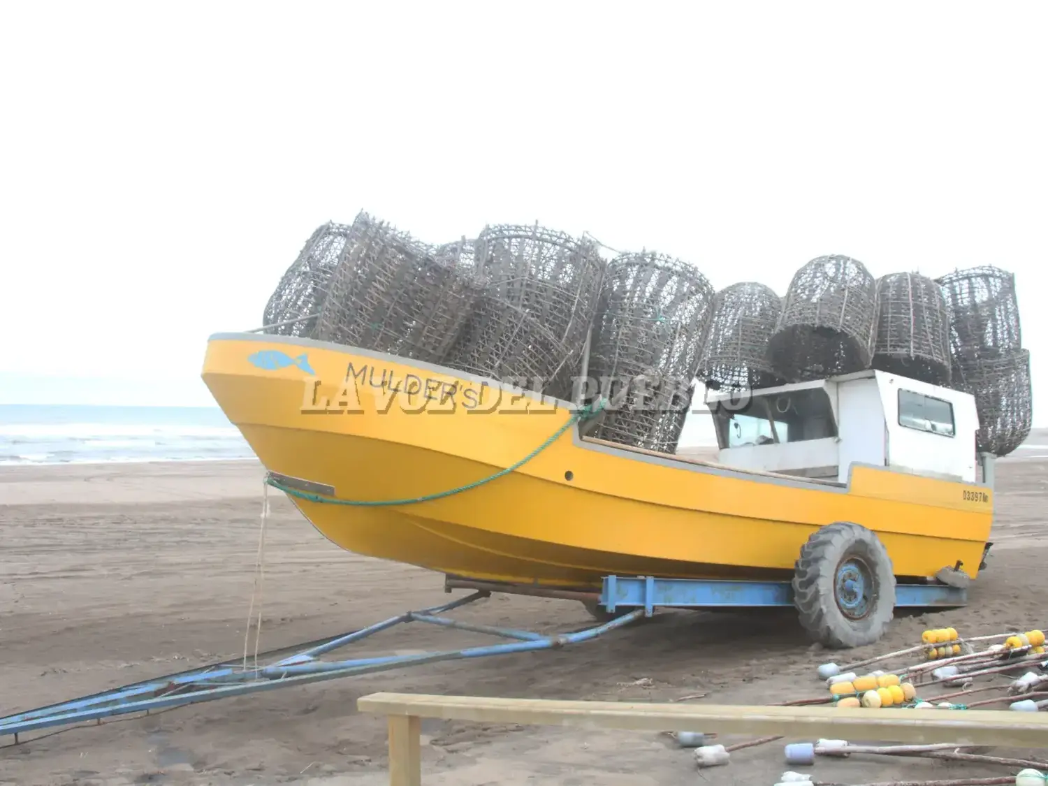 La Mulder’s está lista, esperando que el mare esté bueno, para salir a colocar las nasas entre el lunes y martes