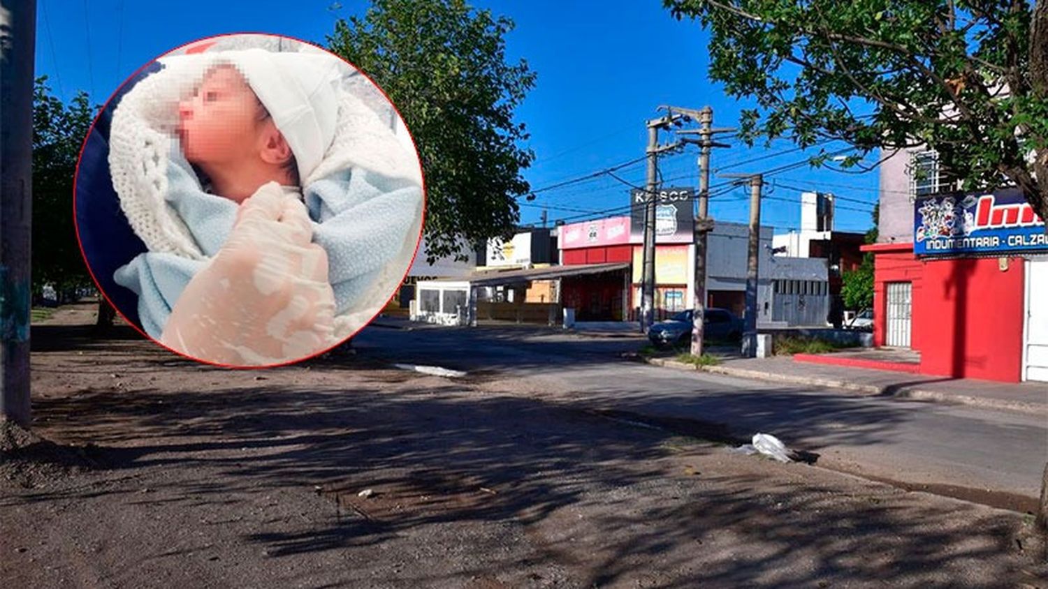 Nena recién nacida fue hallada abandonada