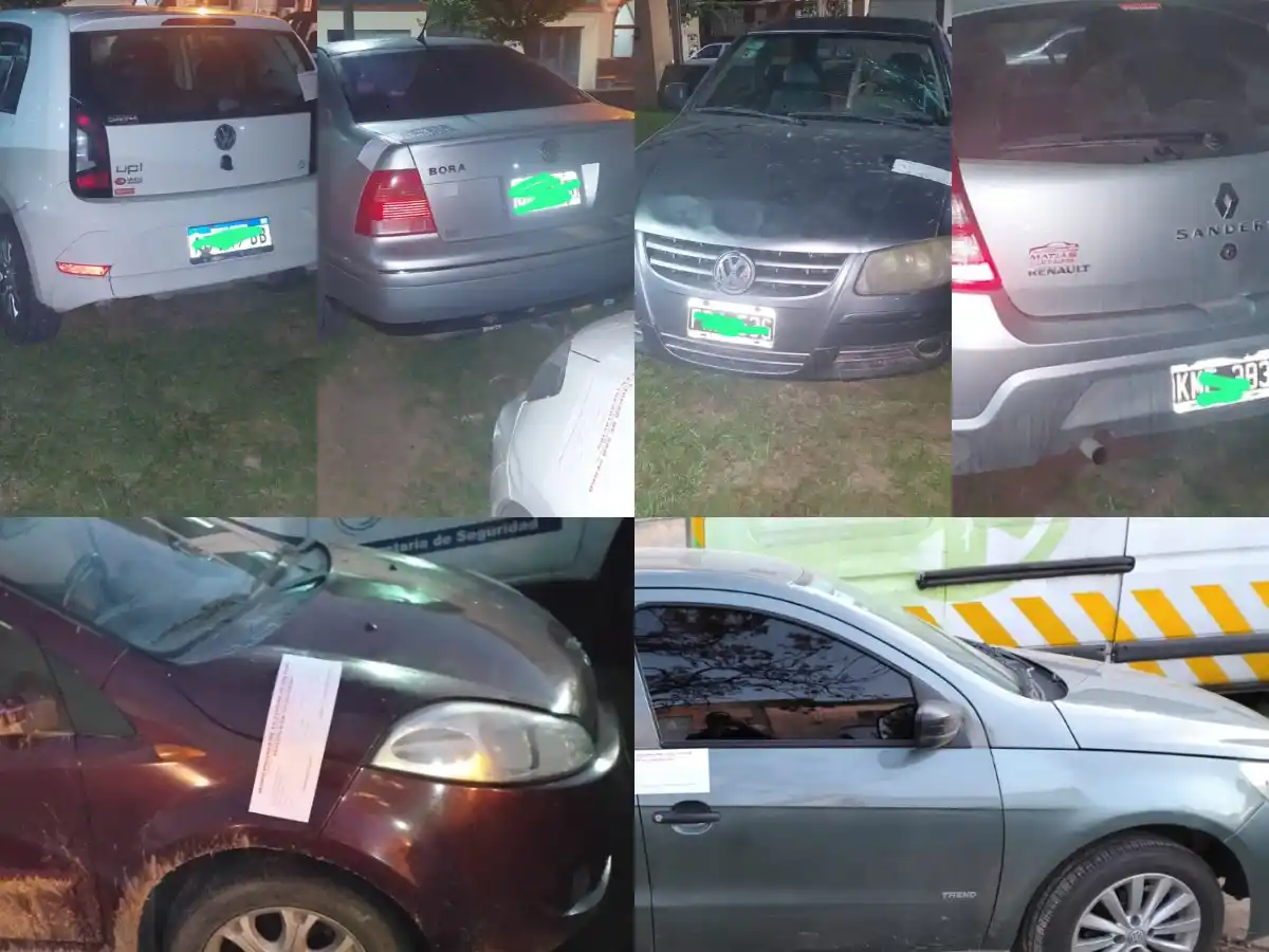 Siete autos fueron secuestrados porque sus conductores dieron positivo en el control de alcoholoemia.