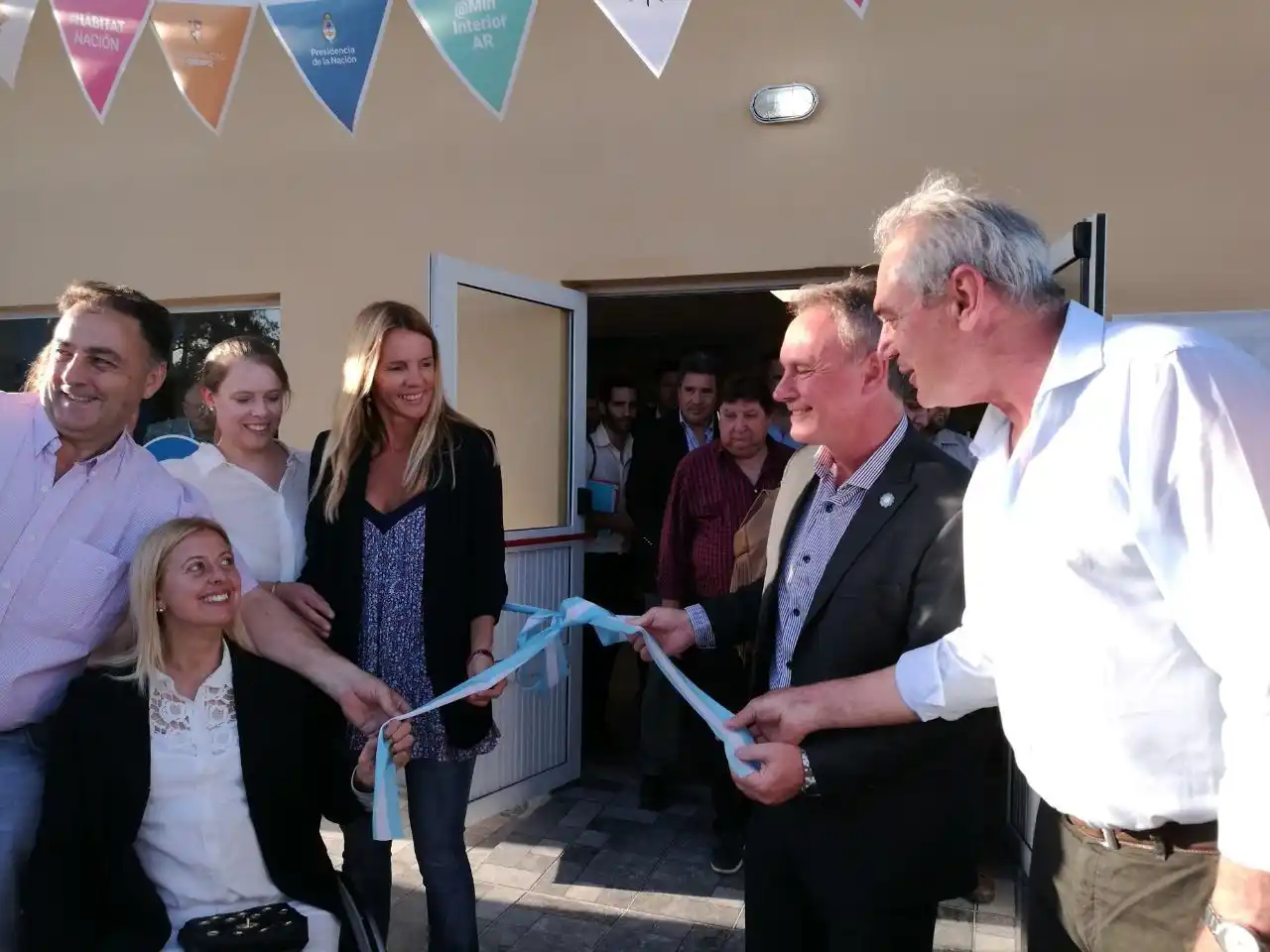 Atilio Benedetti visitó las obras del Plan Hábitat de Crespo