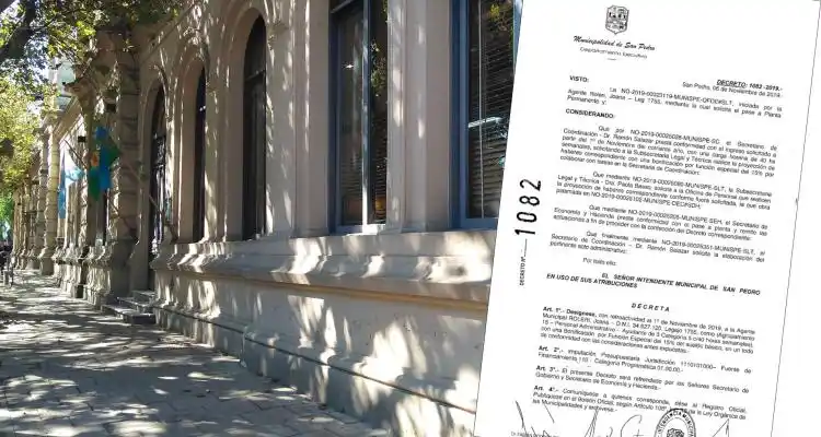 Planta permanente para la hija de un funcionario