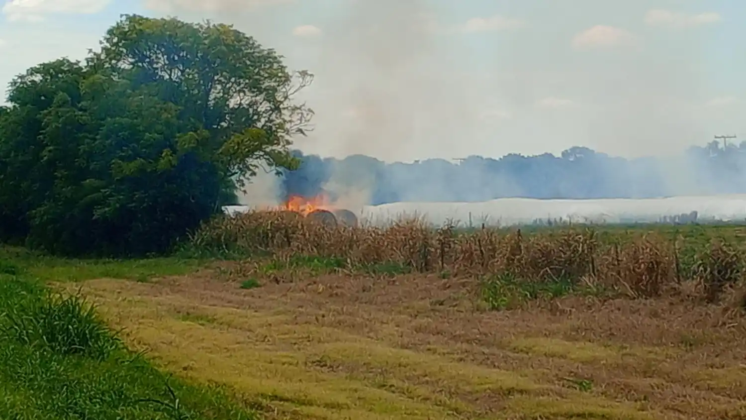 incendio rollos ruta 34 - 2