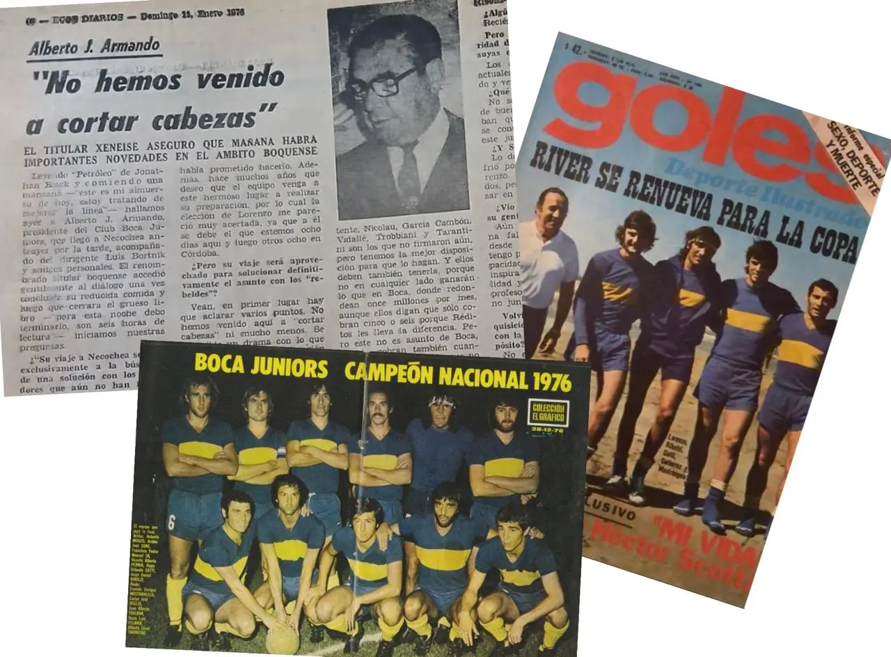 Hace 50 años, el 11 de enero de 1976, Ecos Diarios publicó una entrevista al presidente de Boca Juniors