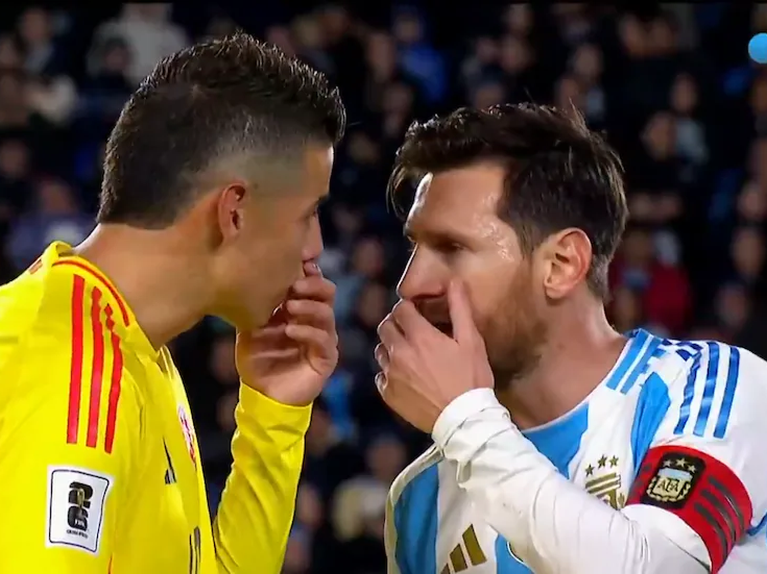 El picante cruce entre Messi y James Rodríguez: qué se dijeron