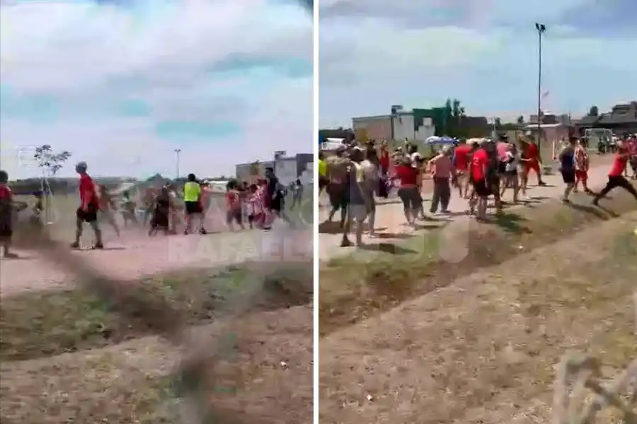 VIDEO | Batalla campal entre padres en un torneo de fútbol infantil