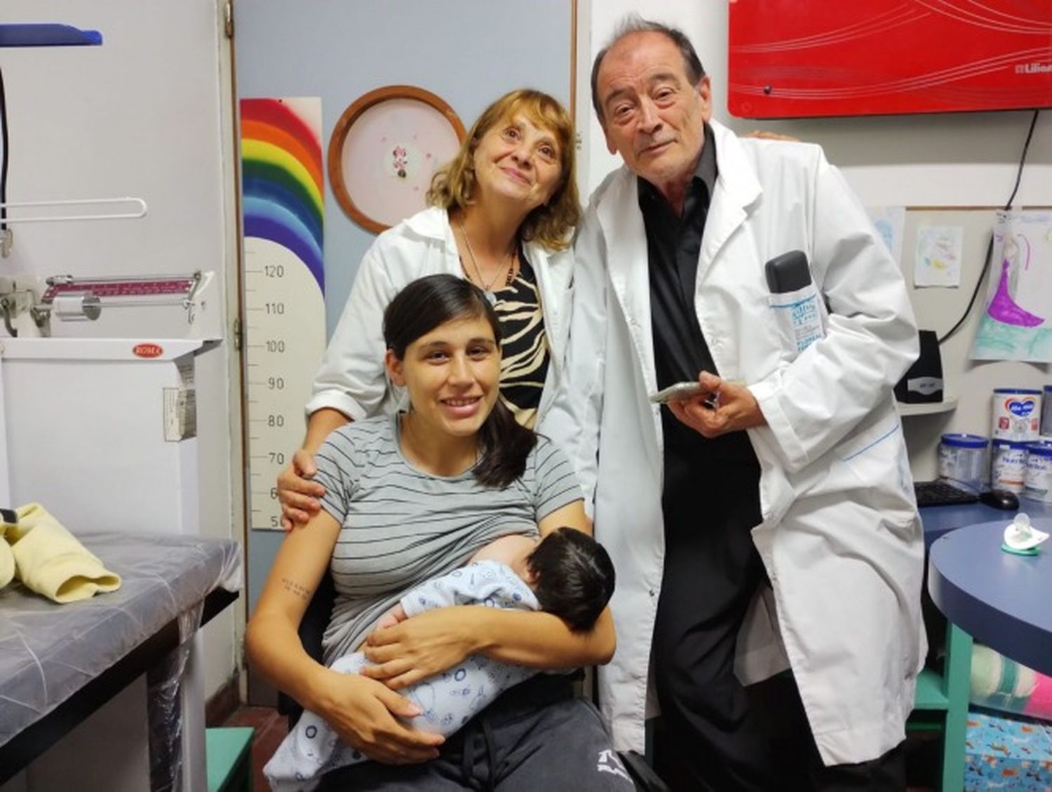 Primer parto en quirófano en el Sor María Ludovica de La Plata.