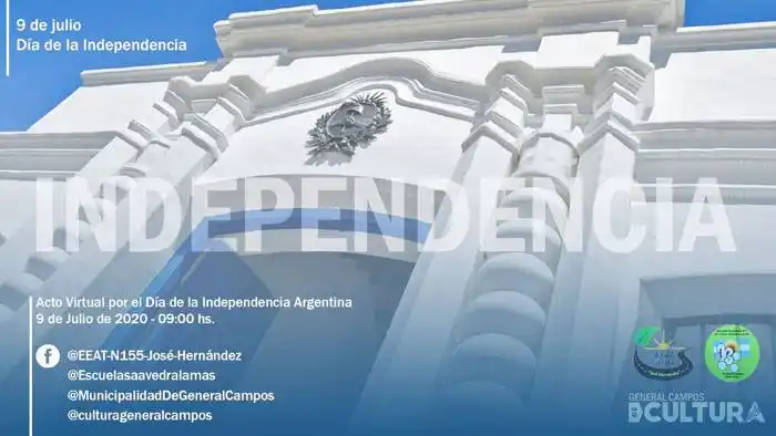 General Campos celebrará en forma virtual el 9 de Julio
