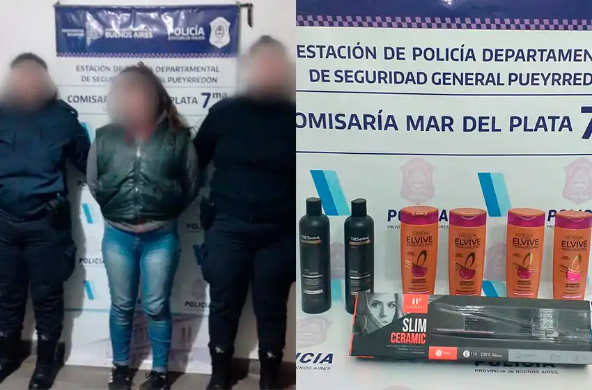 El alisado de pelo que no pudo ser: atrapan a mujer que robaba shampoo y una plancha de un "hiper"