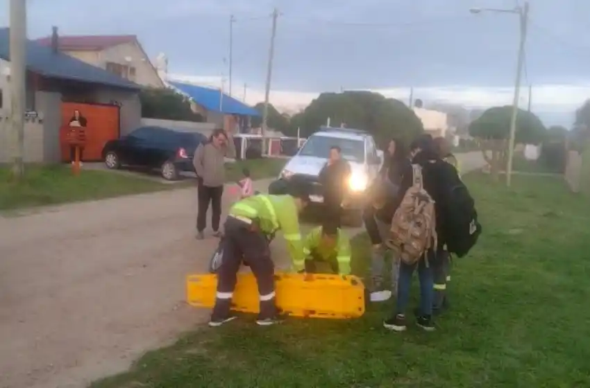 Mirá el video: accidente de tránsito terminó con una mujer hospitalizada