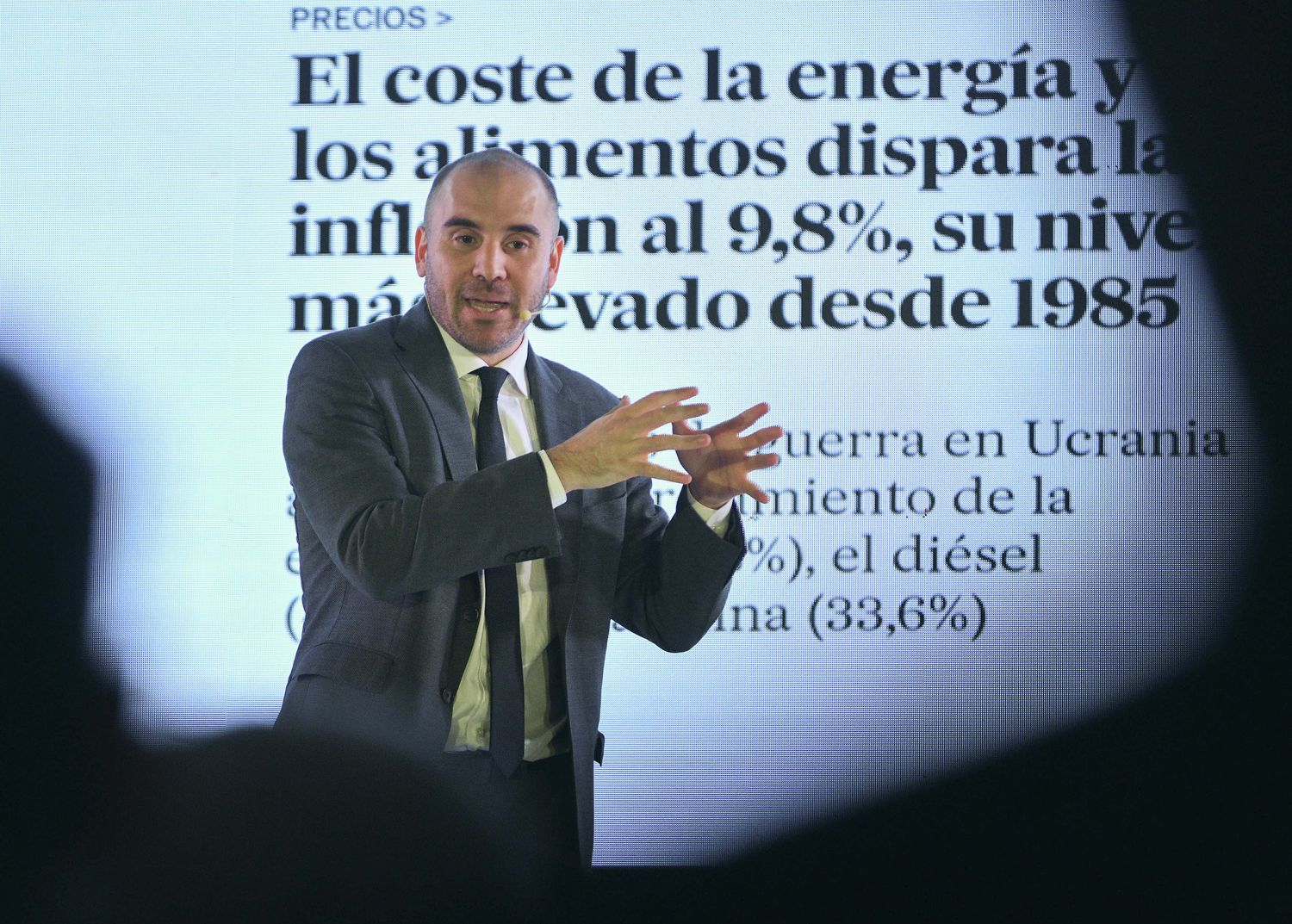 Martín Guzmán disertó en el encuentro empresario.