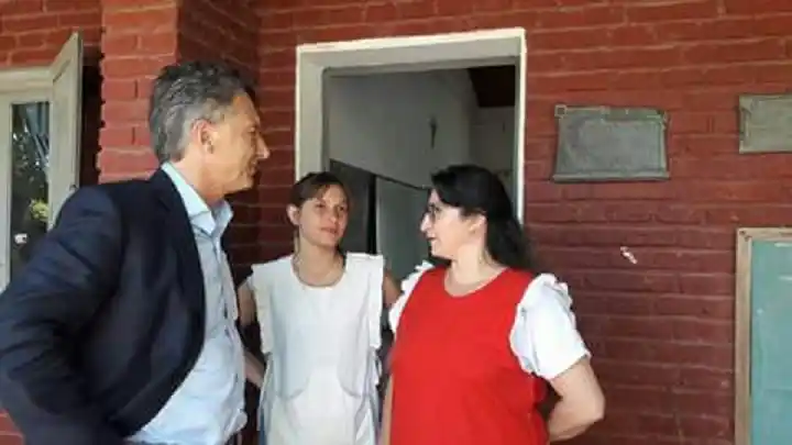 Macri recorrió obras en San Benito